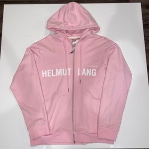 Helmet Lang Zip Up Hoodie
